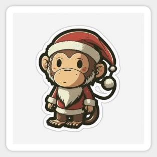 Cute Christmas Monkey! Sticker